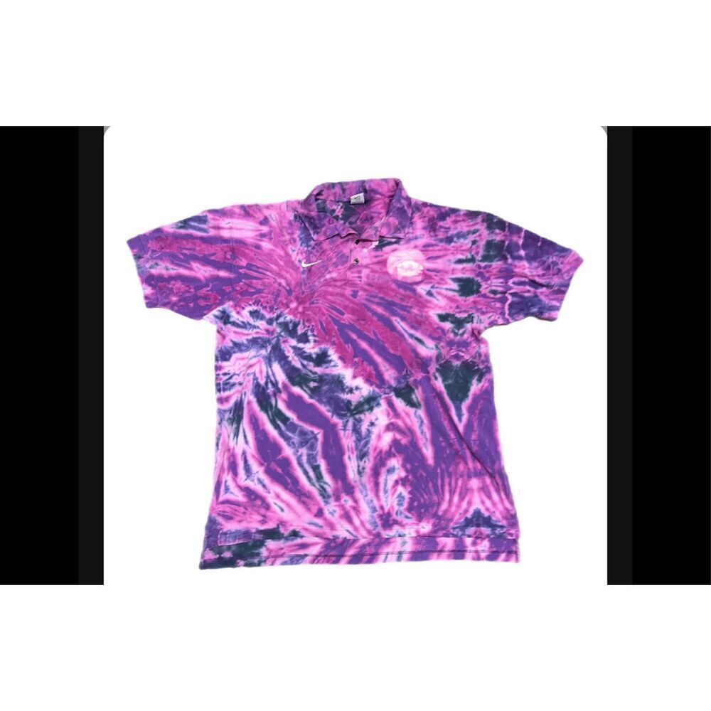 Vintage Nike LSU Tigers Tie-Dye Polo